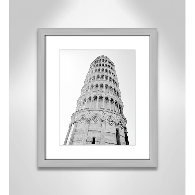 Iconic City Collection "Pisa" par Natalie Carpentieri, Cadre photo argenté, Oui, H 15 po x l 13 po x P 1,25 po