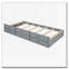 Lit en bois avec tête de lit avec prises de courant, lit extensible avec lit gigogne simple avec trois tiroirs de rangement-25212926-25212927