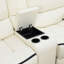 Ensemble de salon inclinable en similicuir 3 pièces avec console de rangement et porte-gobelets Aimeeleigh