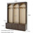 Hall Tree 59.02" Wide With Bench And Storage-456054436