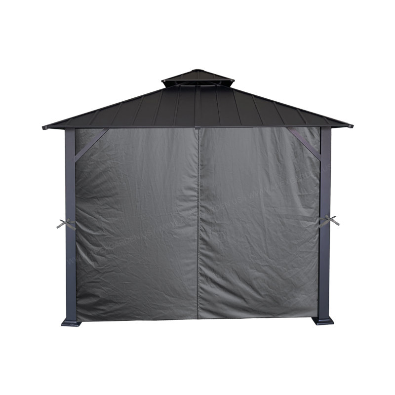 APEX GARDEN Polyester Side Wall for Gazebo, Grey
