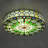Aquebogue 19.7" Vintage Fashion Tiffany Flush Mount Ceiling Light