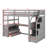 Loft Bed With Integrated Desk And Shelving Units-1460118926
