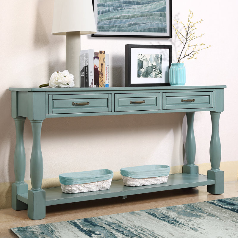Console 63,38 po, Bleu rétro