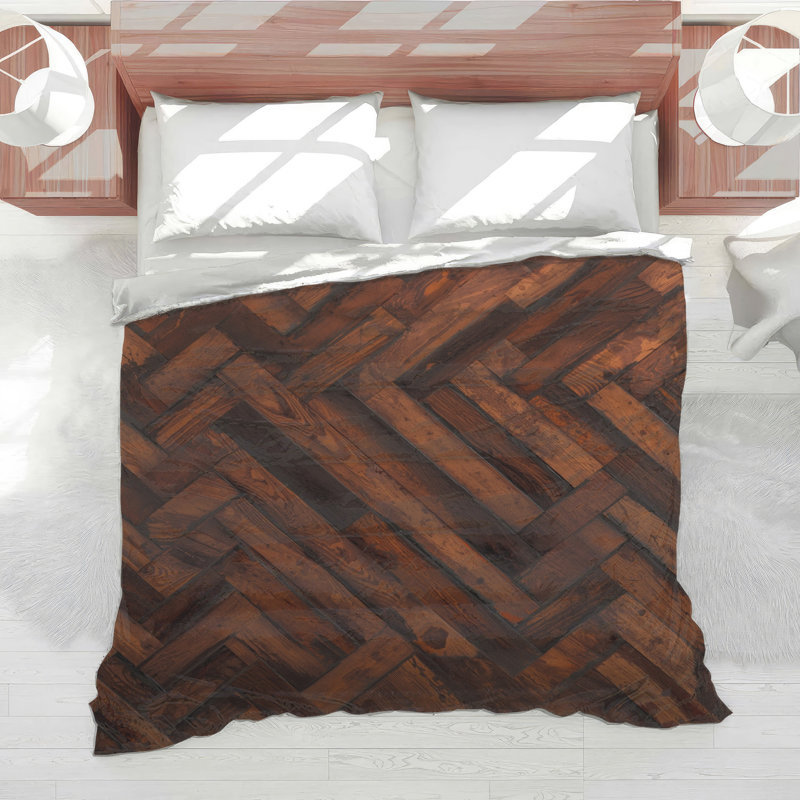 Édredon en bois Parquet, Grand lit