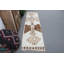 Handwoven Turkish Runner Rug in Neutral Tones Brings Unique Bohemian Flair to Your Decor