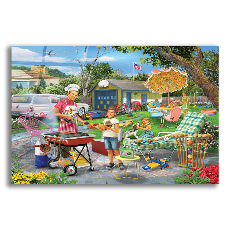 " Cookout " by Bigelow Illustrations, 12" H x 16" W x 0.13" D