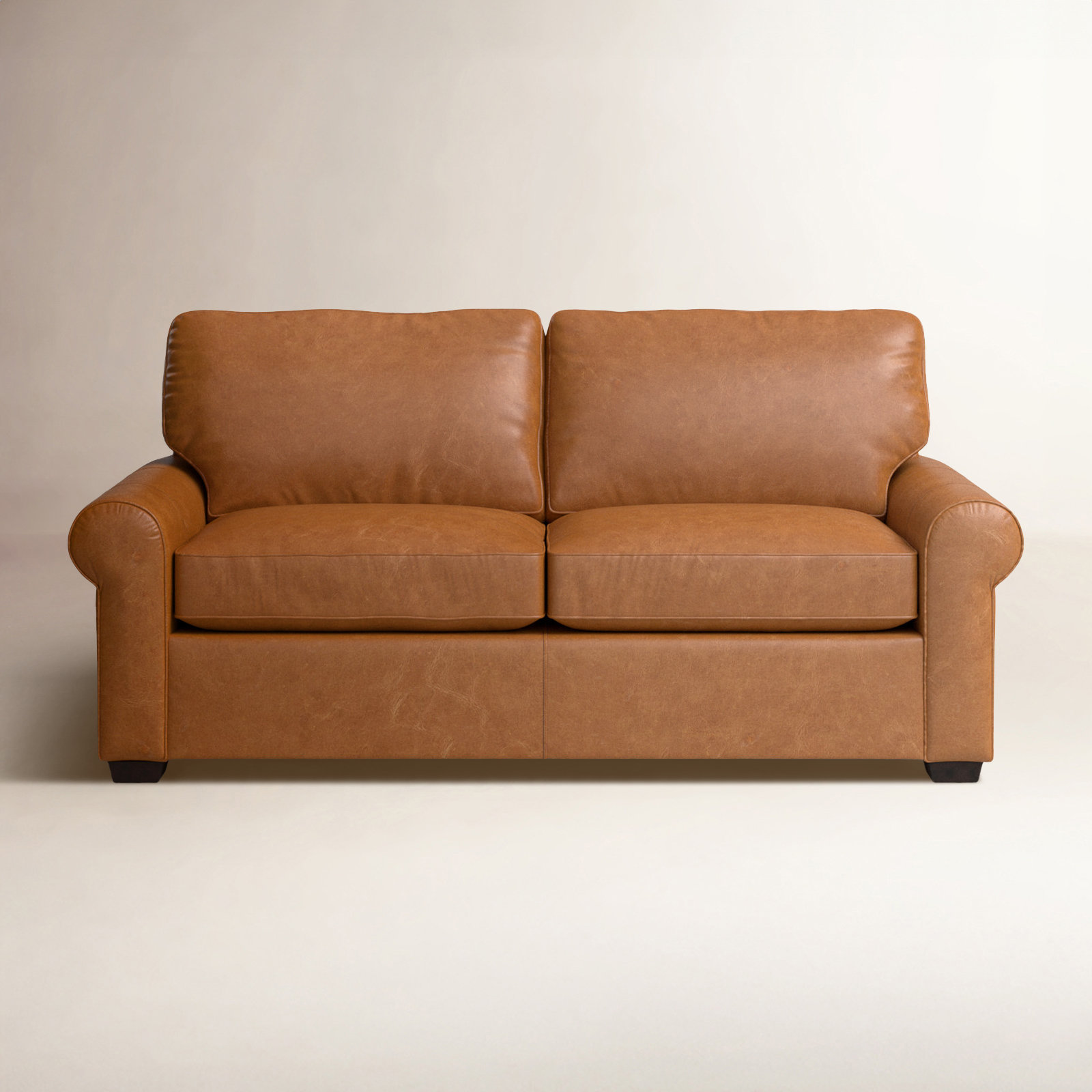 Porter 84'' Sofa, Bistro Saddle Genuine Leather