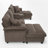 U-Shaped Upholstered Sectional Sofa With Storage And USB Ports-1380091047