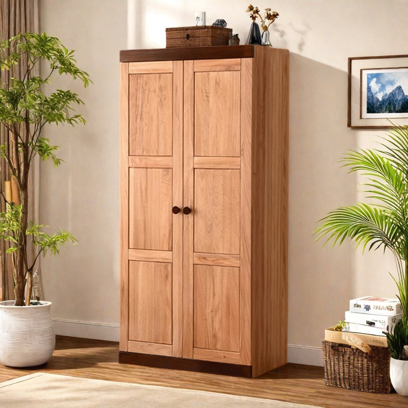 American-style Solid Wood Living Room Wardrobe
