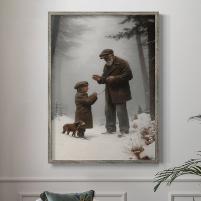 «Christmas Holiday Art», série 2-CD XXXII, reproduction encadrée - bois massif