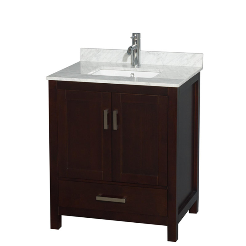 Sheffield 30" Single Bathroom Vanity Set, Espresso