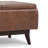 Owen 34"W Upholstered Mid-Century Modern Rectangular Flip-Top Ottoman with Tray Top-1559455267
