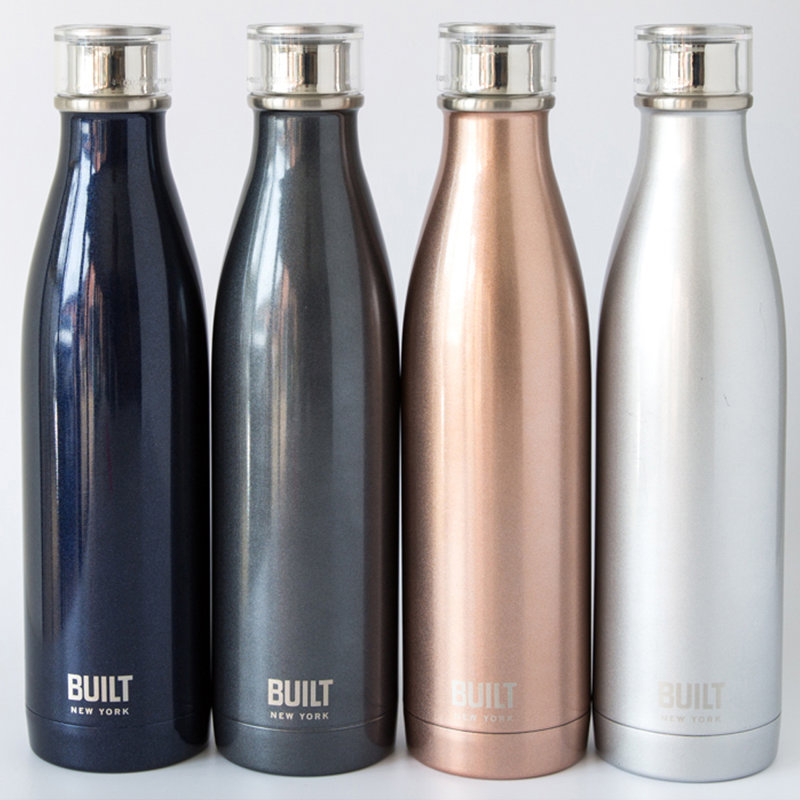 Built Perfect Seal 740ml Stainless Steel Water Bottle, Charcoal