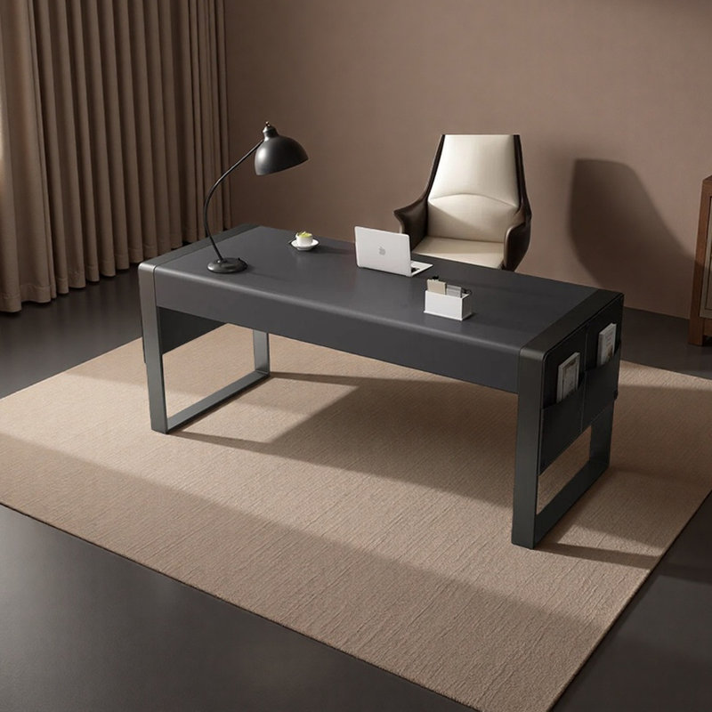 Bureau simple et luxueux, H 29,53 po x l 55,12 po x P 23,62 po, Noir