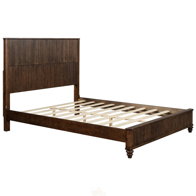 Base de lit en bois massif