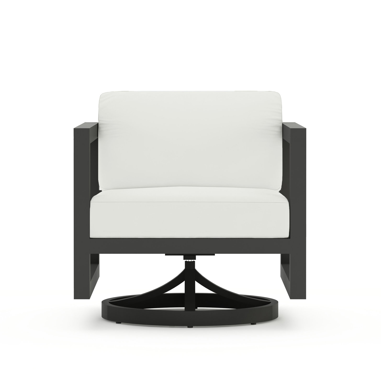 Yarieli Outdoor Chair with Sunbrella® Cushions, Slate, Canvas Natural Sunbrella® Canvas