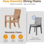 Ensemble de 2 chaises de patio en aluminium toutes saisons de 23 po avec coussins gris clair et structure kaki