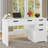 55" Farmhouse Home Office Desk With File Drawer-333908371