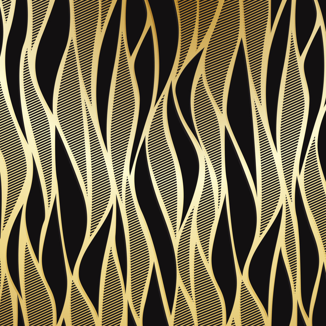 Luxury Golden Wallpaper von -strizh- - Leinwandbild