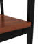 Ensemble de 2 tables de bout rectangulaires modernes avec verre trempé et panneau de fibres à densité moyenne, pour la décoration et le rangement du salon-248816489-248816495