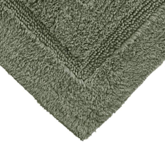Apolonia Cotton Non-Slip Bath Rug, Moss, 24" H x 40" W
