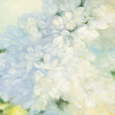 White Lilacs Bright by Julia Purinton - Wrapped Canvas Painting