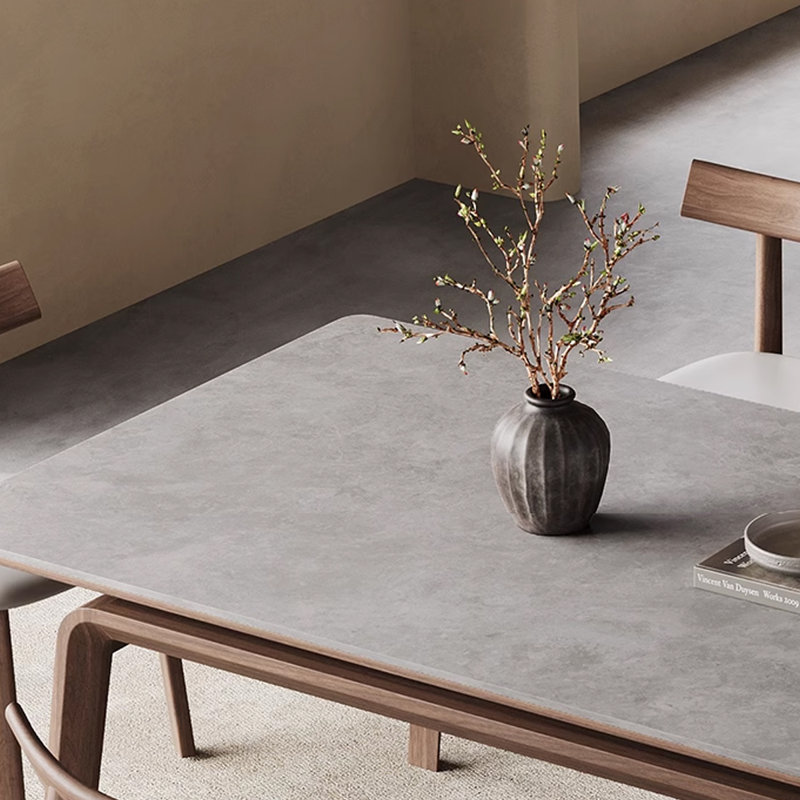 Ensemble de table de salle à manger Nordic Wabi-Sabi, H 29,53 po x L 55,12 po x l 31,5 po