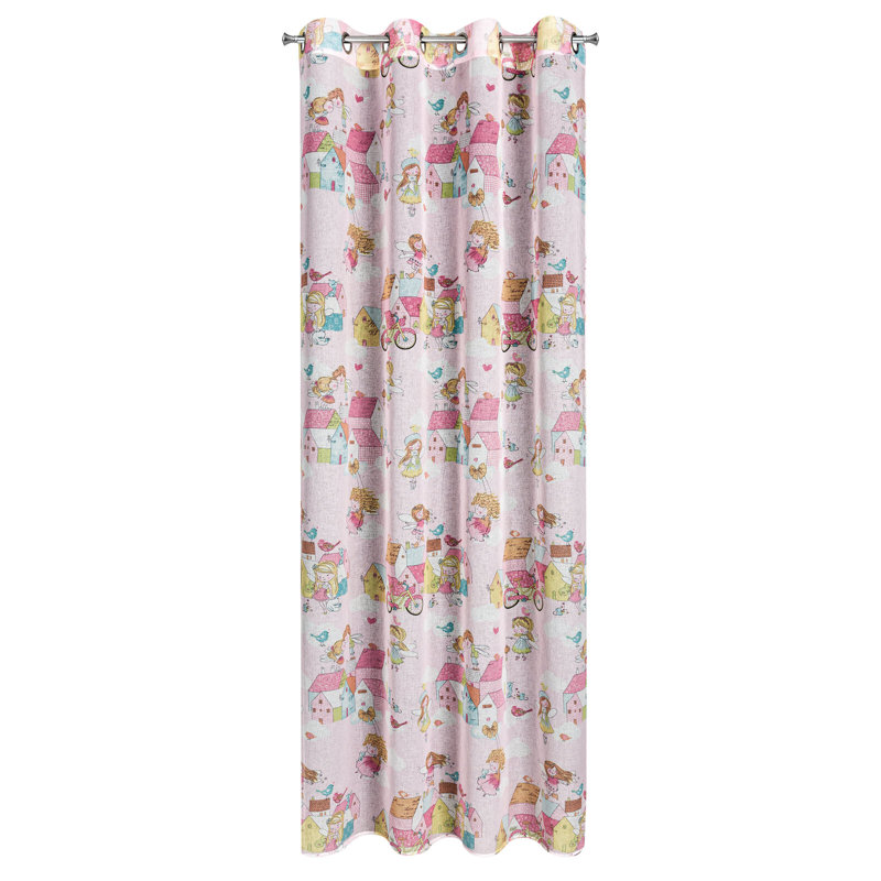 Zaynab Semi Sheer Curtains Single Panel