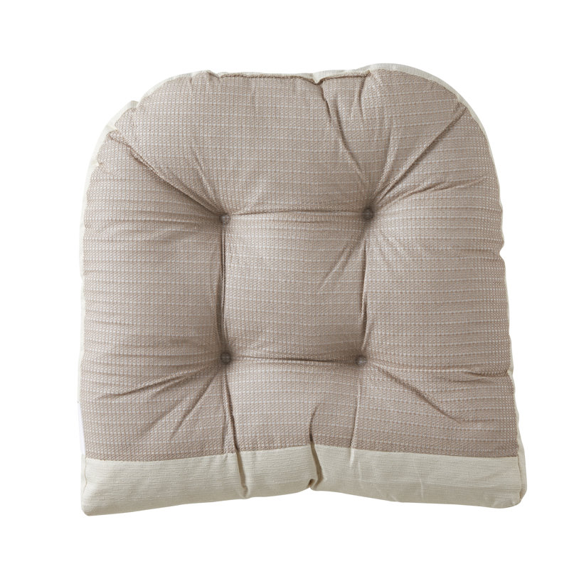 Coussin de chaise berçante Coussin de chaise berçante de qualité supérieure rembourré à dossier haut rembourré 2 pièces de siège à dossier haut et bas avec attaches, couleur lin