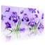 Purple Iris Floral Canvas Wrapped Wall Art (Set of 3)-301636541