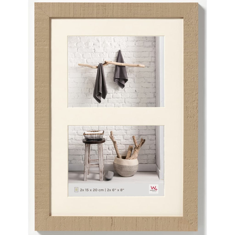 Walther Design Picture Frame Home 2 x 15 x 20cm Polar White, Brown
