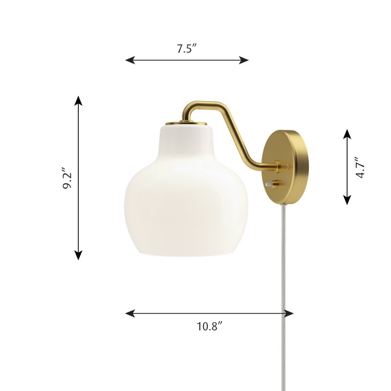 VL 1 - Light Armed Sconce, Without Switch