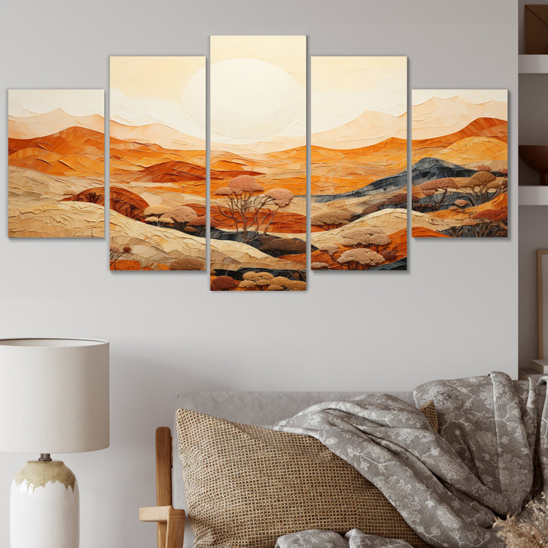 Canyon Mirage III sur toile, 5 pièces