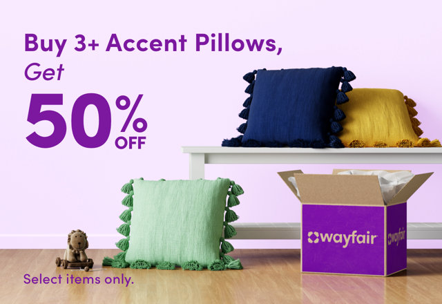 Buy 3+ Accent Pillows, Get 50% OFF