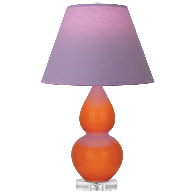 Petite lampe d'appoint à double gourde, Bleu crème, Bleu vif / gris