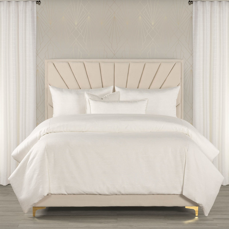 Linen Weave Duvet Cover & Insert Set, Full Duvet Cover & Insert + 2 Standard Shams, White