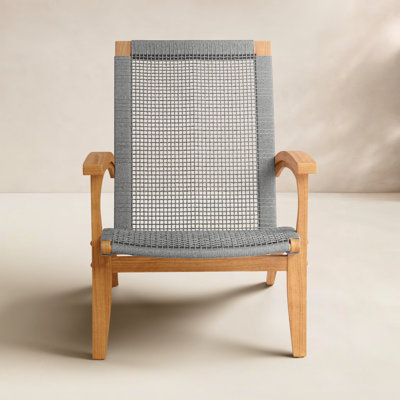 Cantera Teak Wood Patio Lounge Chair by Birch Lane