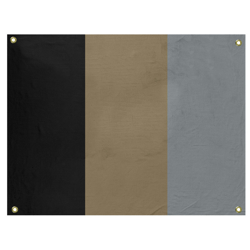 Anaheim Polyester Tapestry, 50" H x 59" W x 1" D, Black/Metallic Gold/Silver
