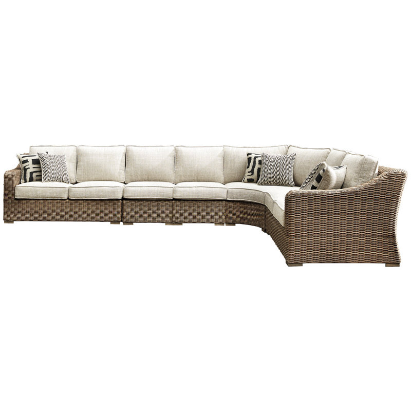 Danny 118.75'' Wide Curved Patio Sectional