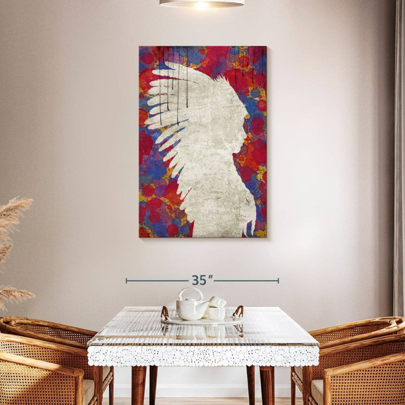 Lelar Abstract Indian, 45" H x 30" W