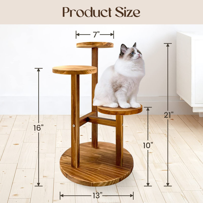Étagère d'angle en bois à 3 niveaux pour plantes, présentoir à plantes à plusieurs niveaux pour l'intérieur et l'extérieur