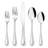 Silverware Set, 60-Piece Stainless Steel Flatware Service For 12, Pearled Edge Tableware Cutlery Include Knife/Fork/Spoon, Beading Eating Utensil For Home, Mirror Polished, Dishwasher Safe