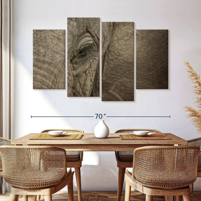 Brampt African Elephant Eye, 42" H x 68" W