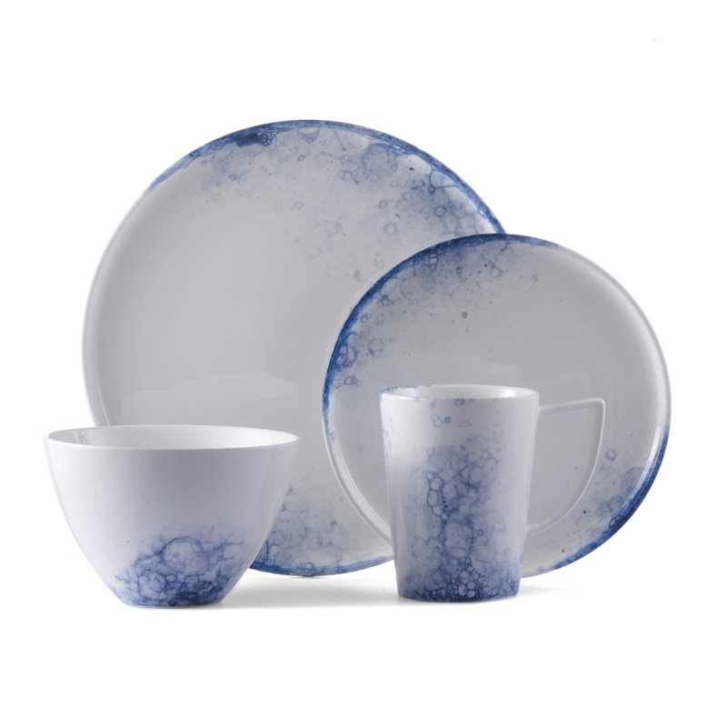 Piece Porcelain China Dinnerware Set - Service for 4