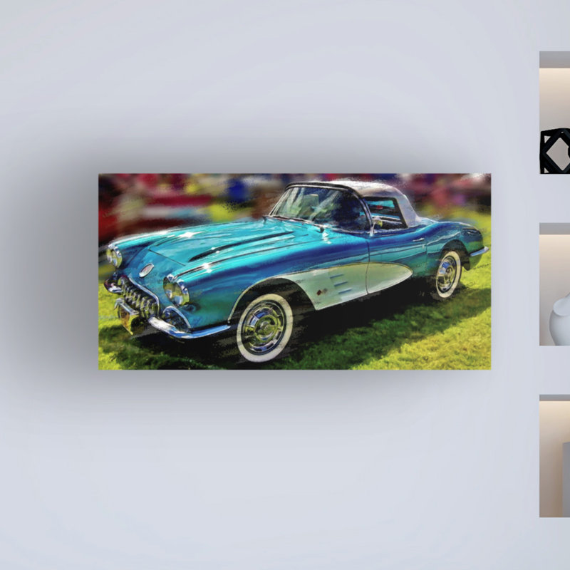 «58 Corvette 1» par David Manlove, impression sur toile tendue, H 16 po x l 32 po x P 2 po