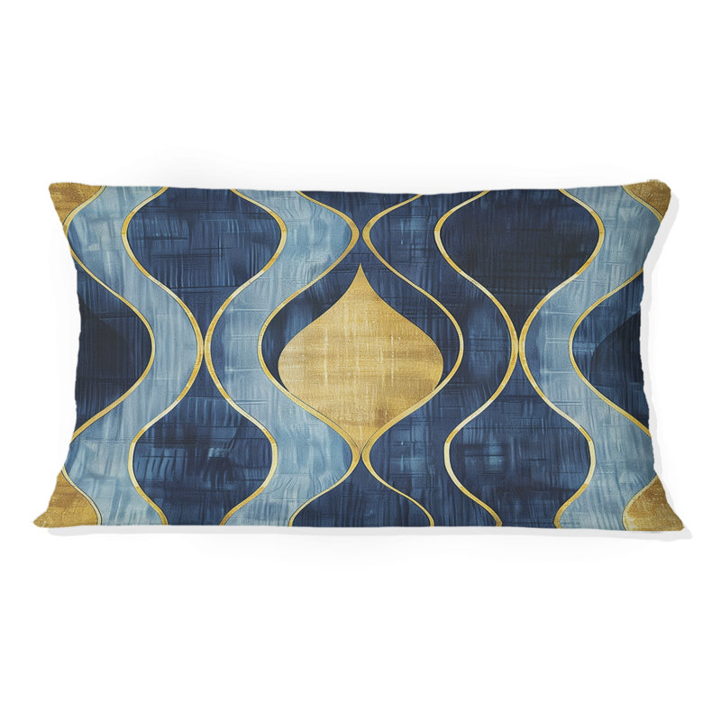 Coussin Blue Ogee