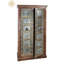 Armoire de 73 pouces de hauteur avec armoire à 2 portes en bois de style rétro pour le salon de la chambre à coucher