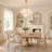 8-Light 23.2"Cloud Textured Glass Luxury Chandelier