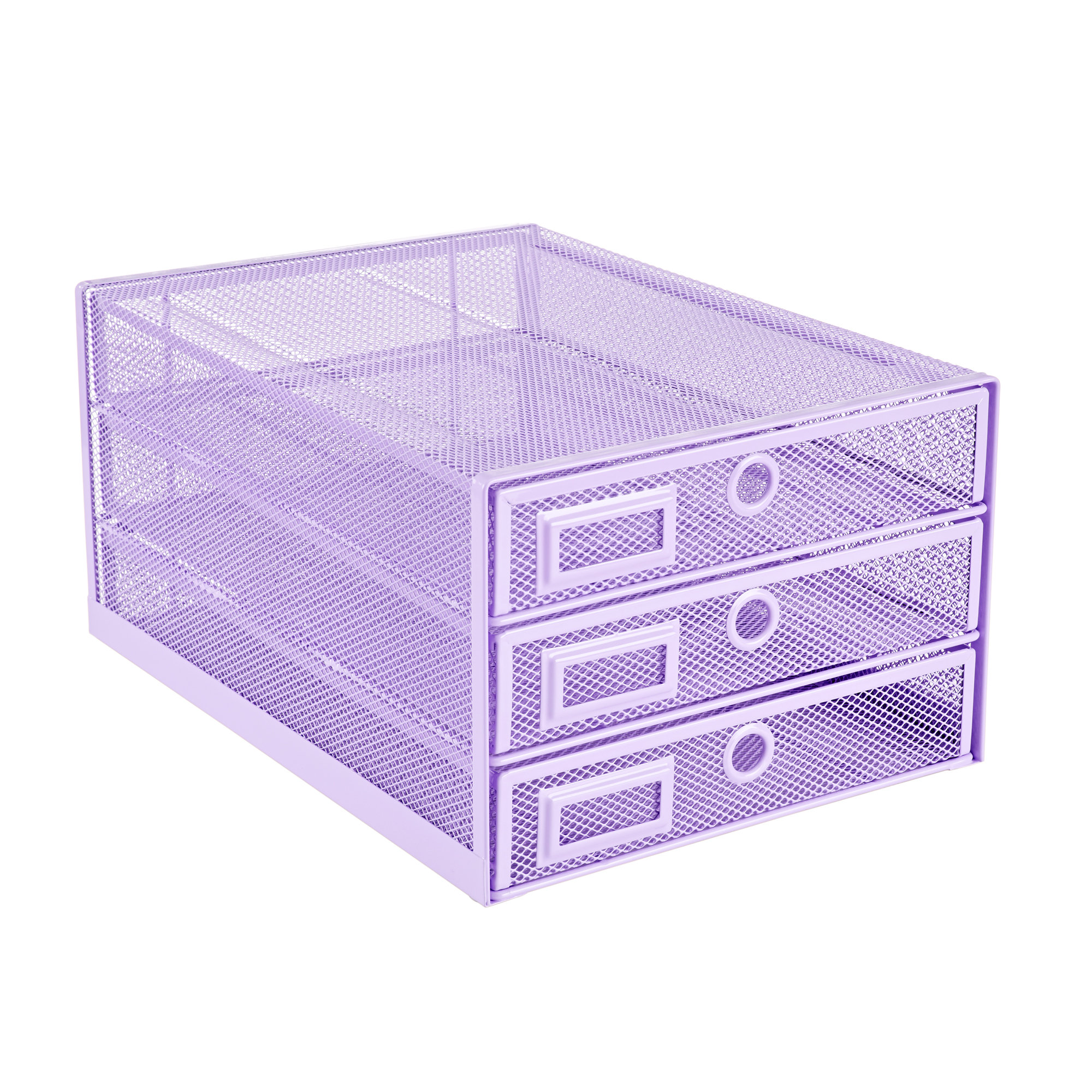 Inbox Zero Kaylinn Mesh Stackable Desk Organizer with Drawers